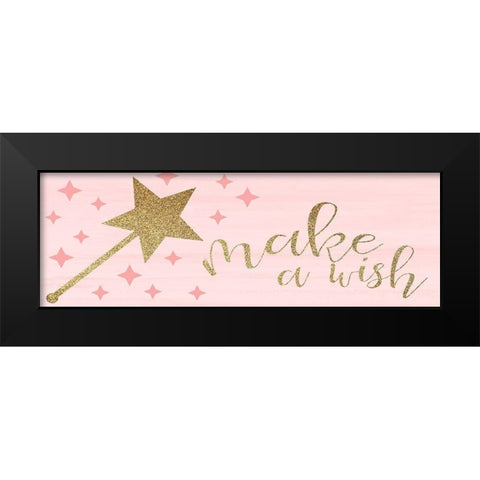Make a Wish Black Modern Wood Framed Art Print by Kimberly, Allen