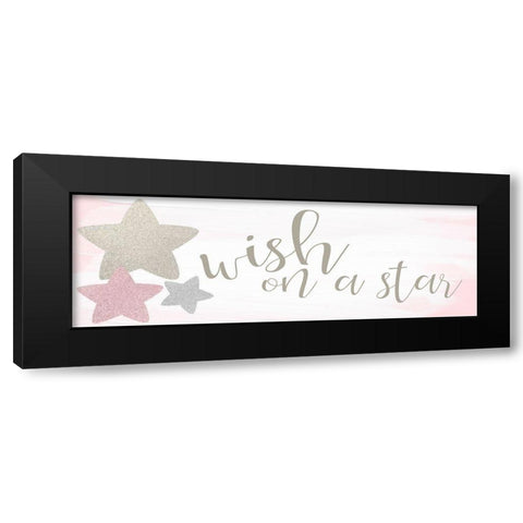 Wish on a Star Black Modern Wood Framed Art Print with Double Matting by Kimberly, Allen