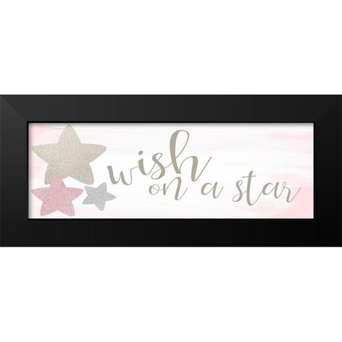 Wish on a Star Black Modern Wood Framed Art Print by Kimberly, Allen