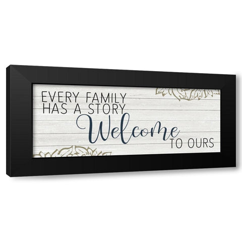 Every Family Black Modern Wood Framed Art Print with Double Matting by Kimberly, Allen
