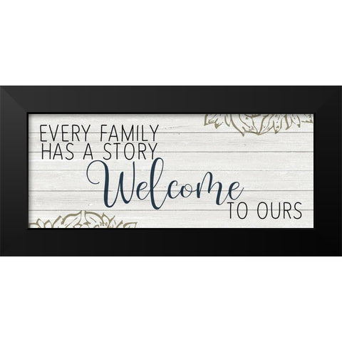 Every Family Black Modern Wood Framed Art Print by Kimberly, Allen