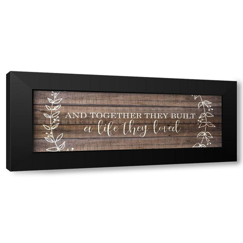 And Together Black Modern Wood Framed Art Print with Double Matting by Kimberly, Allen