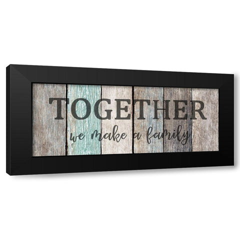 Together Family Black Modern Wood Framed Art Print with Double Matting by Kimberly, Allen