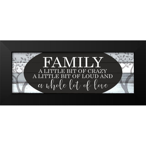 A Whole Lot of Love Black Modern Wood Framed Art Print by Kimberly, Allen