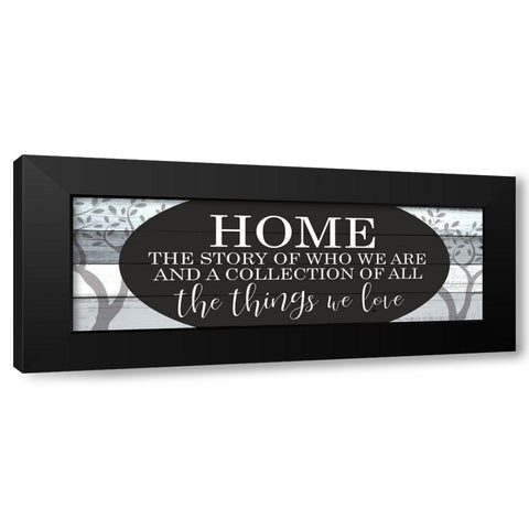Home a Story Black Modern Wood Framed Art Print with Double Matting by Kimberly, Allen