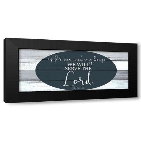 As For Me Black Modern Wood Framed Art Print with Double Matting by Kimberly, Allen