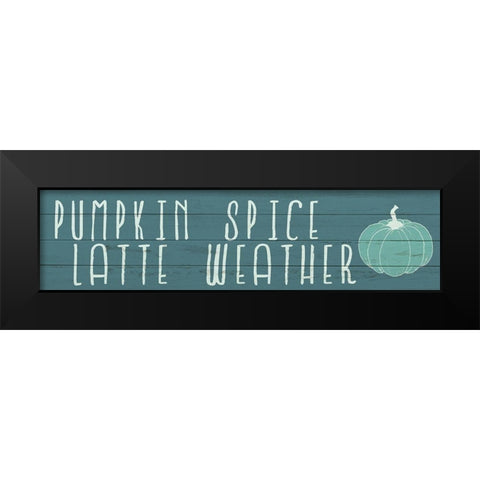 Latte Weather Black Modern Wood Framed Art Print by Kimberly, Allen