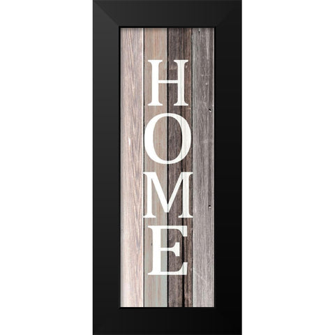 Home Panel Black Modern Wood Framed Art Print by Kimberly, Allen