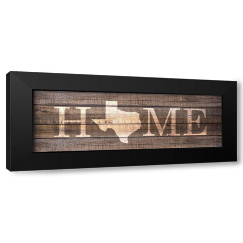 Home TX Black Modern Wood Framed Art Print with Double Matting by Kimberly, Allen