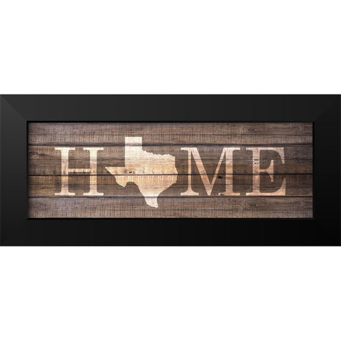 Home TX Black Modern Wood Framed Art Print by Kimberly, Allen