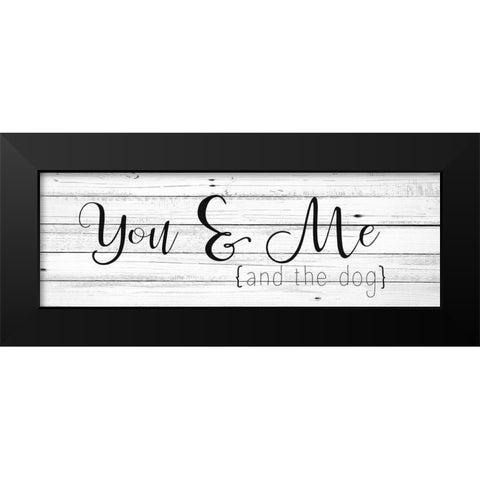 And the Dog Black Modern Wood Framed Art Print by Kimberly, Allen