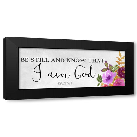 Be Still and Know Black Modern Wood Framed Art Print with Double Matting by Allen, Kimberly