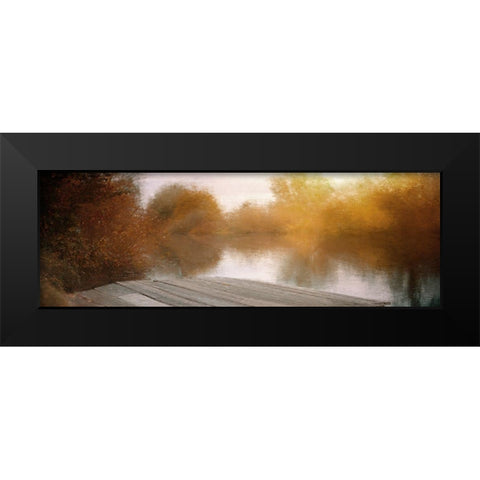 Lake View Black Modern Wood Framed Art Print by Allen, Kimberly