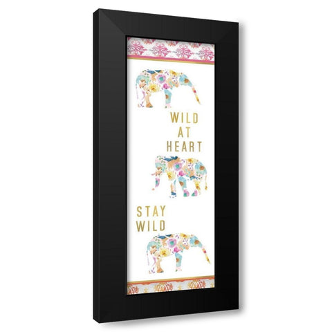 Wild at Heart Panel Black Modern Wood Framed Art Print with Double Matting by Allen, Kimberly