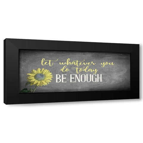 Enough 2 Black Modern Wood Framed Art Print by Allen, Kimberly