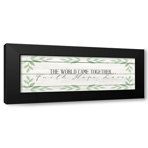 The World Black Modern Wood Framed Art Print with Double Matting by Allen, Kimberly