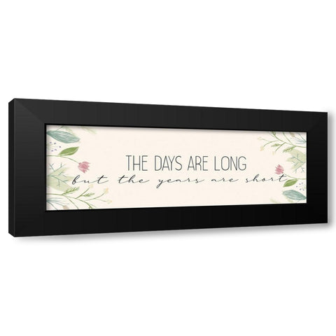 The Years Black Modern Wood Framed Art Print by Allen, Kimberly