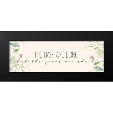 The Years Black Modern Wood Framed Art Print by Allen, Kimberly