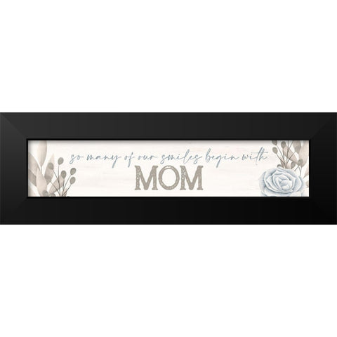 So Many Black Modern Wood Framed Art Print by Allen, Kimberly