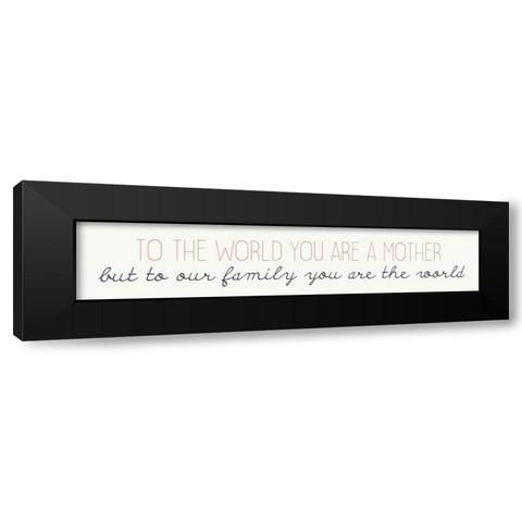 To the World Black Modern Wood Framed Art Print by Allen, Kimberly
