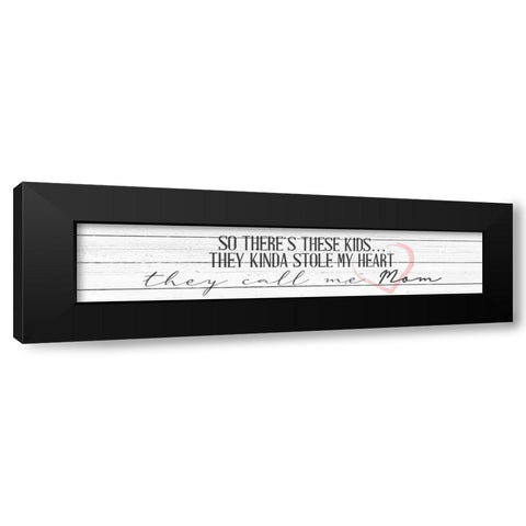 Call Me Mom Black Modern Wood Framed Art Print by Allen, Kimberly