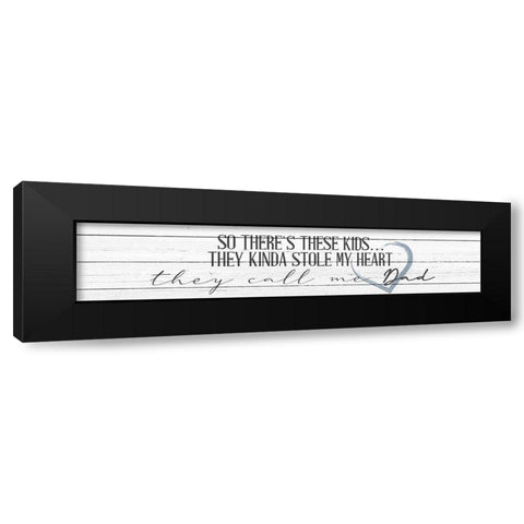 Call Me Dad Black Modern Wood Framed Art Print with Double Matting by Allen, Kimberly