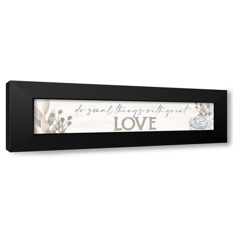 Simply Blessed 2 Black Modern Wood Framed Art Print with Double Matting by Allen, Kimberly