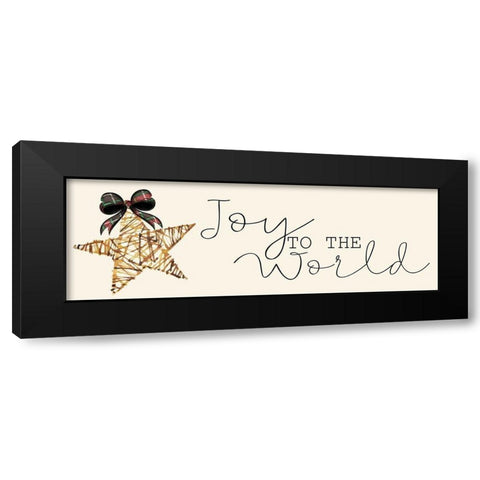 Joy to the World Black Modern Wood Framed Art Print by Allen, Kimberly