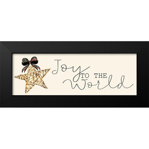 Joy to the World Black Modern Wood Framed Art Print by Allen, Kimberly