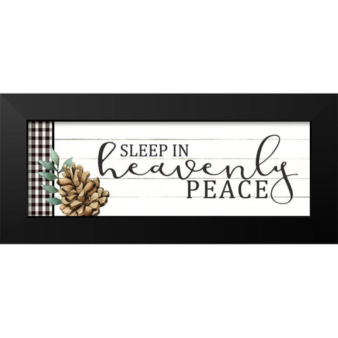 Sleep in Heavenly Peace Black Modern Wood Framed Art Print by Allen, Kimberly