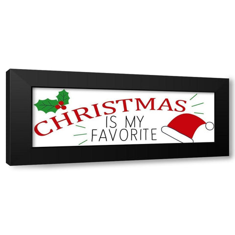 Christmas Is Black Modern Wood Framed Art Print by Allen, Kimberly