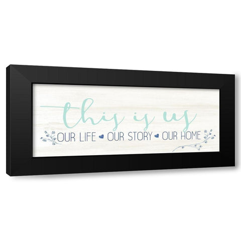 Our Life Black Modern Wood Framed Art Print with Double Matting by Allen, Kimberly
