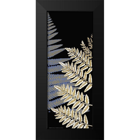 Fern Gold 2 Black Modern Wood Framed Art Print by Allen, Kimberly