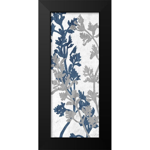 Navy Grey Branch 1 Black Modern Wood Framed Art Print by Allen, Kimberly