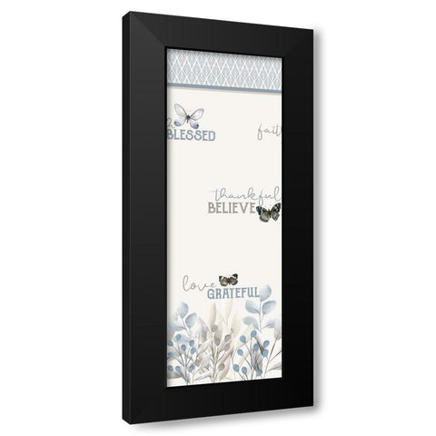 Grateful Panel Black Modern Wood Framed Art Print with Double Matting by Allen, Kimberly