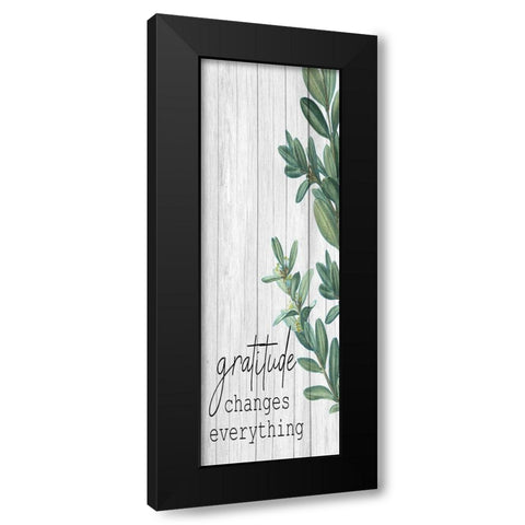 Gratitude 2 Black Modern Wood Framed Art Print with Double Matting by Allen, Kimberly