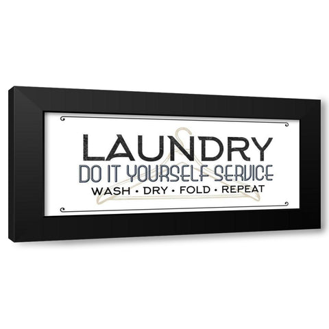 Do It Black Modern Wood Framed Art Print by Allen, Kimberly