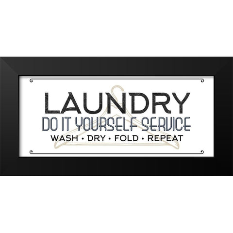 Do It Black Modern Wood Framed Art Print by Allen, Kimberly