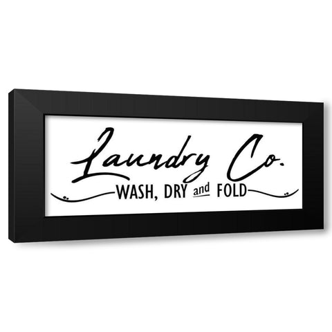 Laundry Co Black Modern Wood Framed Art Print by Allen, Kimberly
