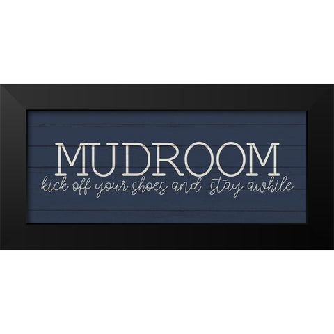 Mudroom Black Modern Wood Framed Art Print by Allen, Kimberly