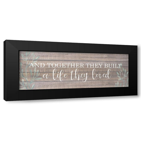 Together Black Modern Wood Framed Art Print by Allen, Kimberly