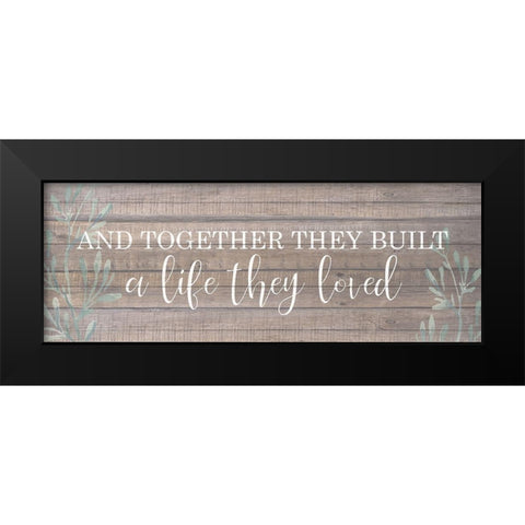 Together Black Modern Wood Framed Art Print by Allen, Kimberly
