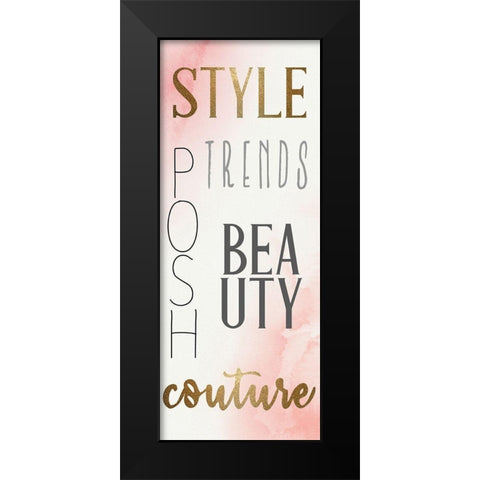 Glamour Style 1 Black Modern Wood Framed Art Print by Allen, Kimberly