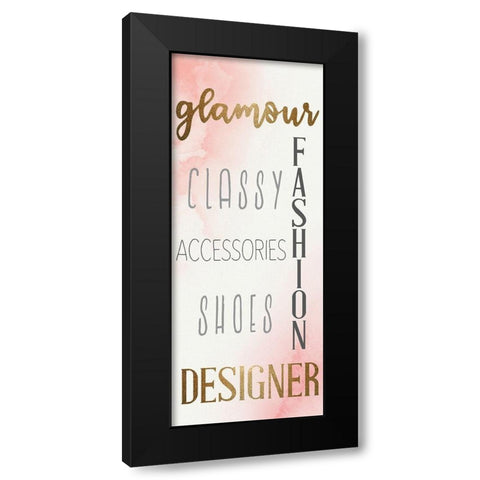 Glamour Style 6 Black Modern Wood Framed Art Print by Allen, Kimberly