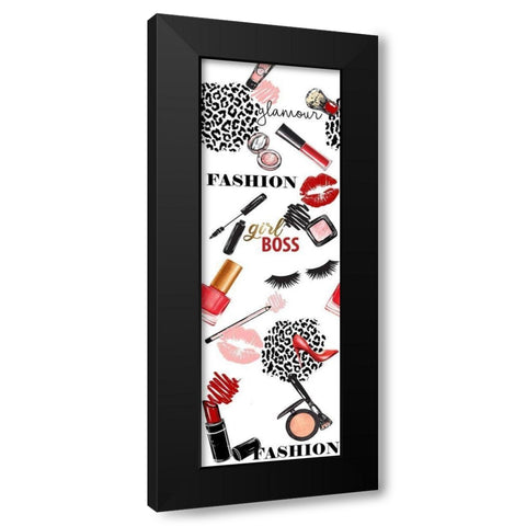 Fashionista 1 Black Modern Wood Framed Art Print by Allen, Kimberly