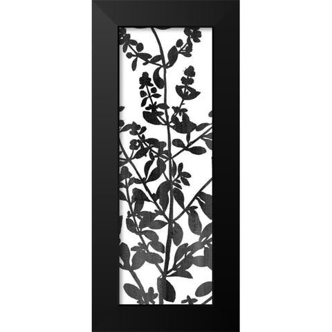 Botanical Panel 1 Black Modern Wood Framed Art Print by Allen, Kimberly