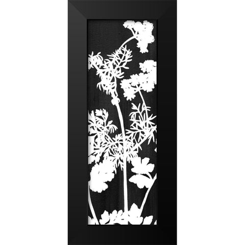 Botanical Panel 2 Black Modern Wood Framed Art Print by Allen, Kimberly