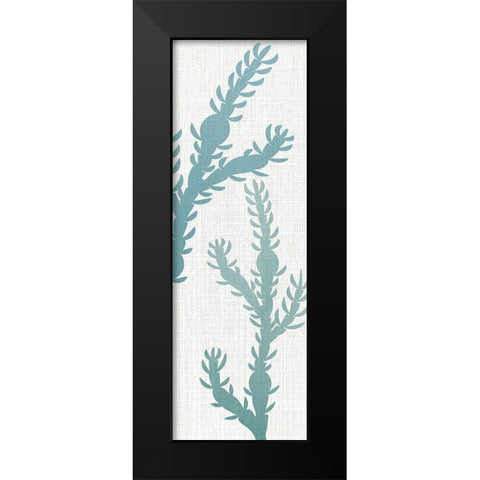 Seaweed Panel 3 Black Modern Wood Framed Art Print by Allen, Kimberly