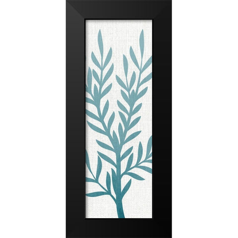 Seaweed Panel 4 Black Modern Wood Framed Art Print by Allen, Kimberly