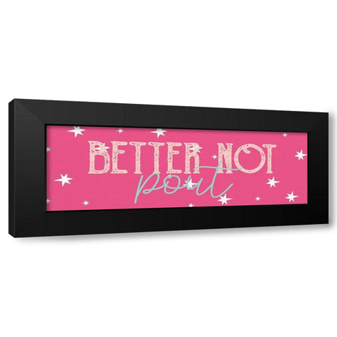 Pout Black Modern Wood Framed Art Print by Allen, Kimberly